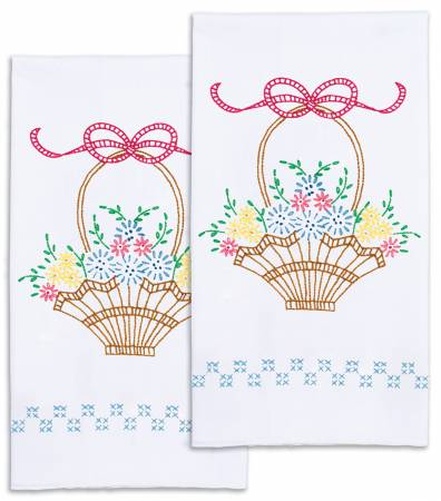 Basket Of Daisies Decorative Hand Towels